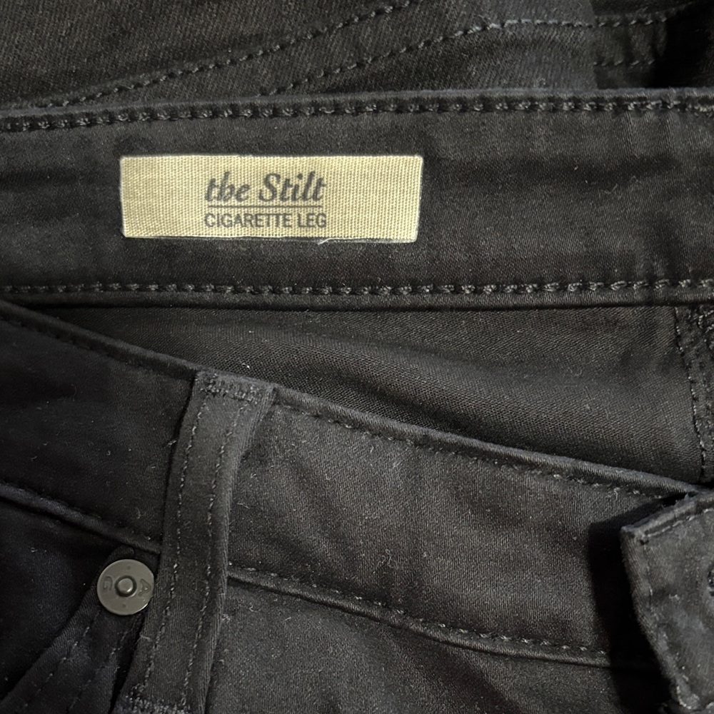 AG Women's Black Stilt Jeans size 32 New with tags never worn. Dark black - Picture 4 of 6